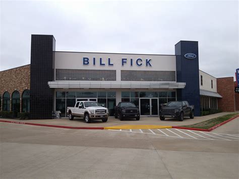 Bill fick ford - Bill Fick Ford. 737 N Fwy Service Rd. Huntsville, TX 77340. Sales: (936) 295-3784. Service: (936) 295-3784. Parts: (936) 295-3784. Showroom Hours. Monday …